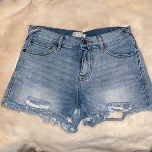 Free People denim shorts. Size 26